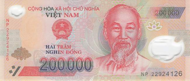 Vietnam p123m 200000 Dong 2022